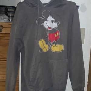 Light grey mickey mouse hoodie